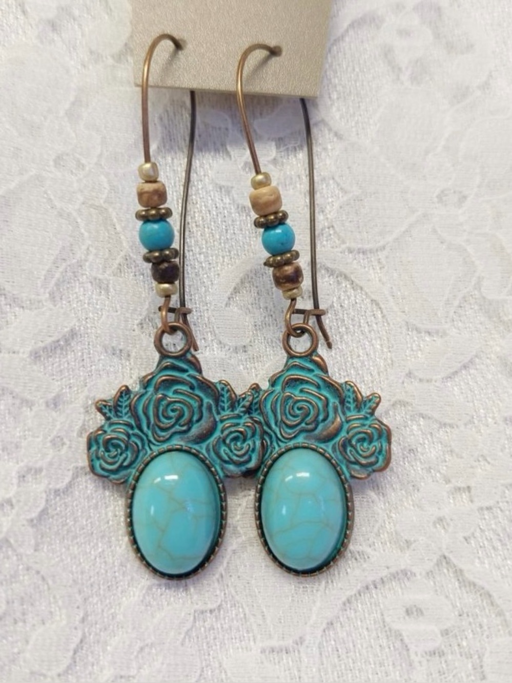 Bronze-tone Bohemian Retro Drop Dangle Earrings